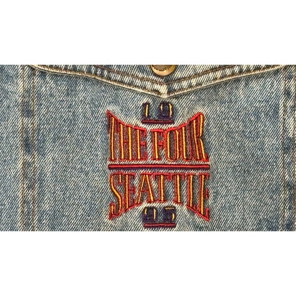 Adidas NCAA Men's 1995 Seattle Final Four Rare Vtg Trucker Denim Jacket Size XXL - Picture 5 of 16